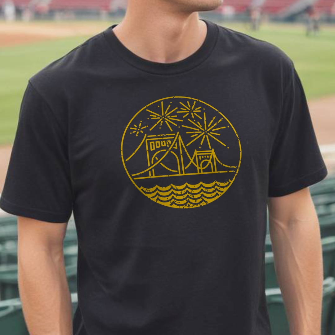 Clemente Water Fireworks Outline Tee