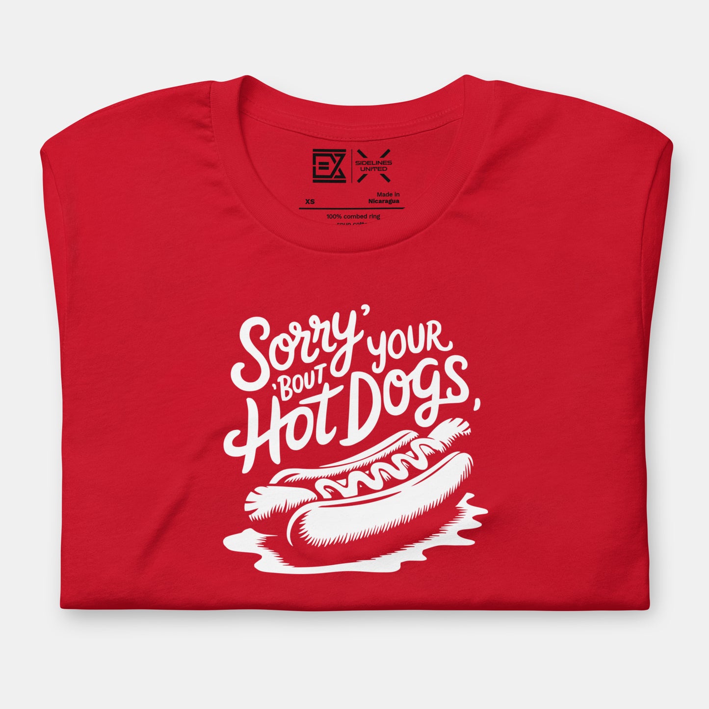 Kansas City NFL Fan T-Shirt: Sorry About Your Hotdogs Graphic