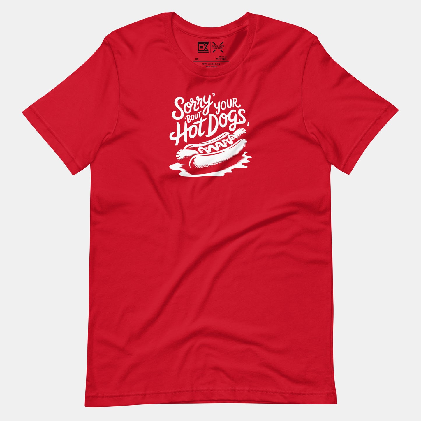 Kansas City NFL Fan T-Shirt: Sorry About Your Hotdogs Graphic