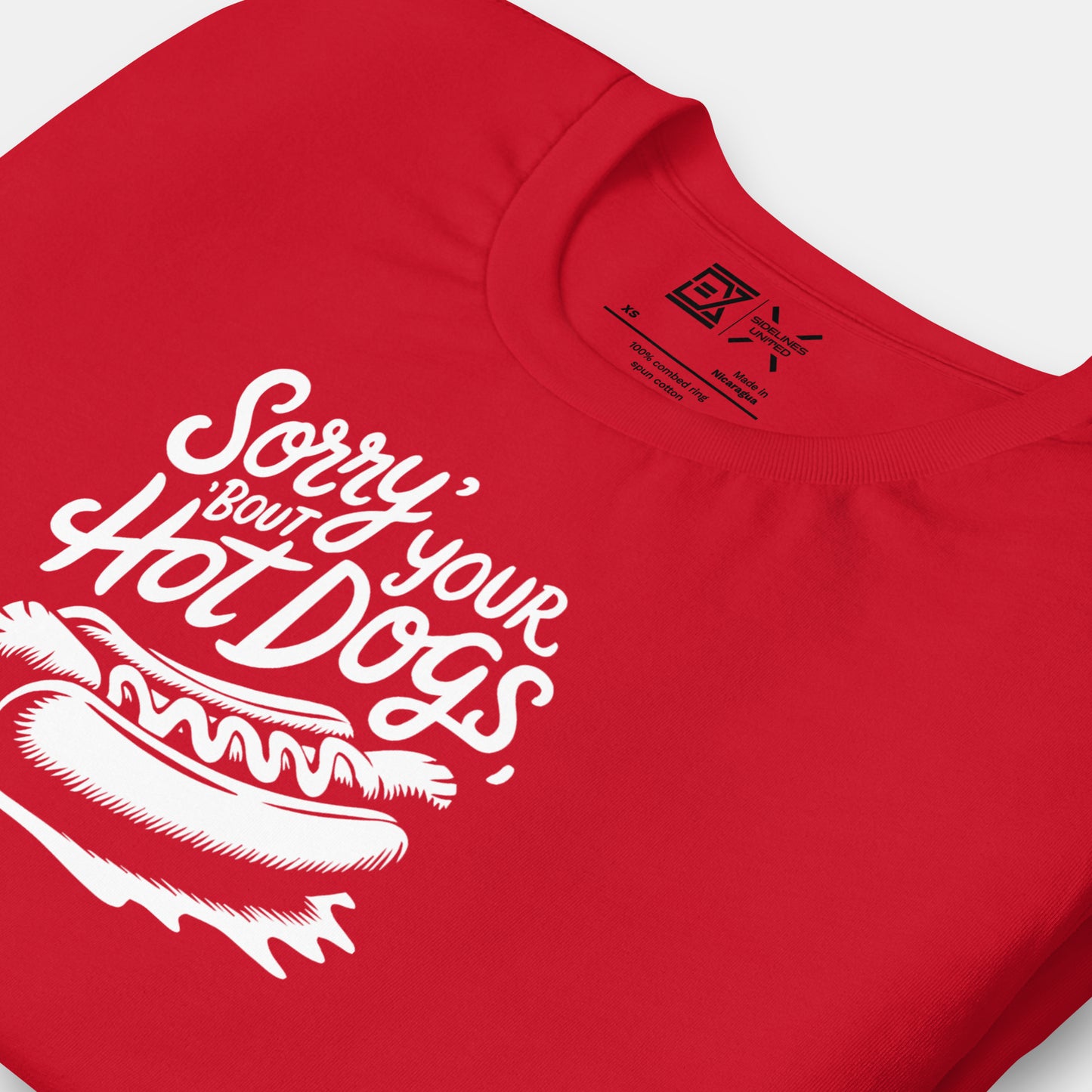 Kansas City NFL Fan T-Shirt: Sorry About Your Hotdogs Graphic