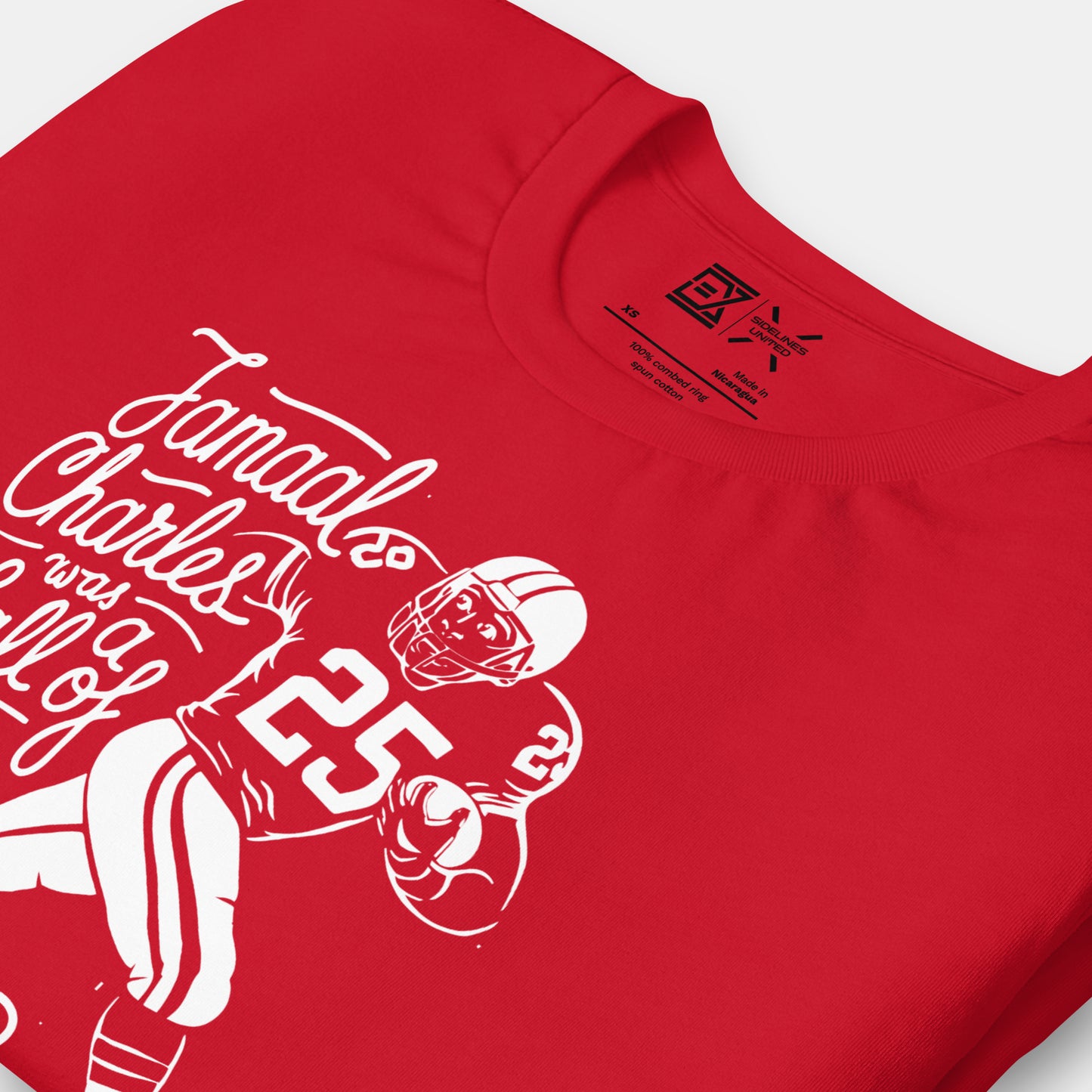 Kansas City NFL Fan T-Shirt: Jamaal Charles Hall of Fame Graphic