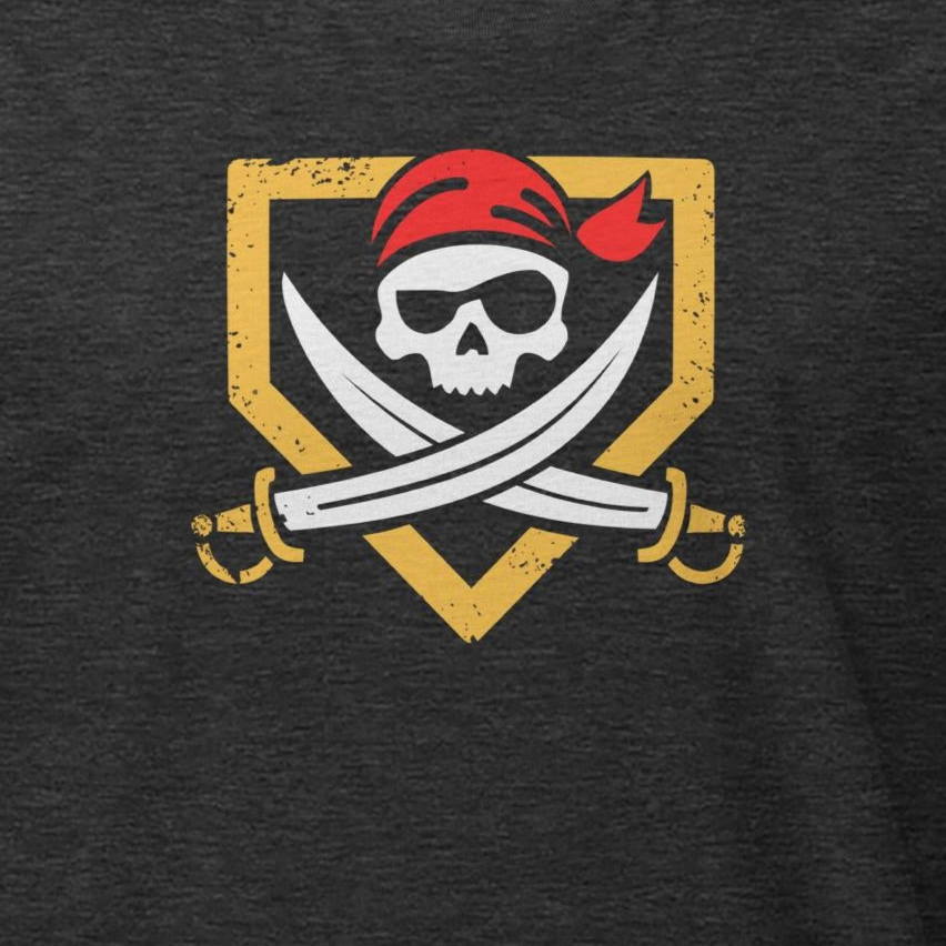 Jolly Roger in Plate Outline Tee