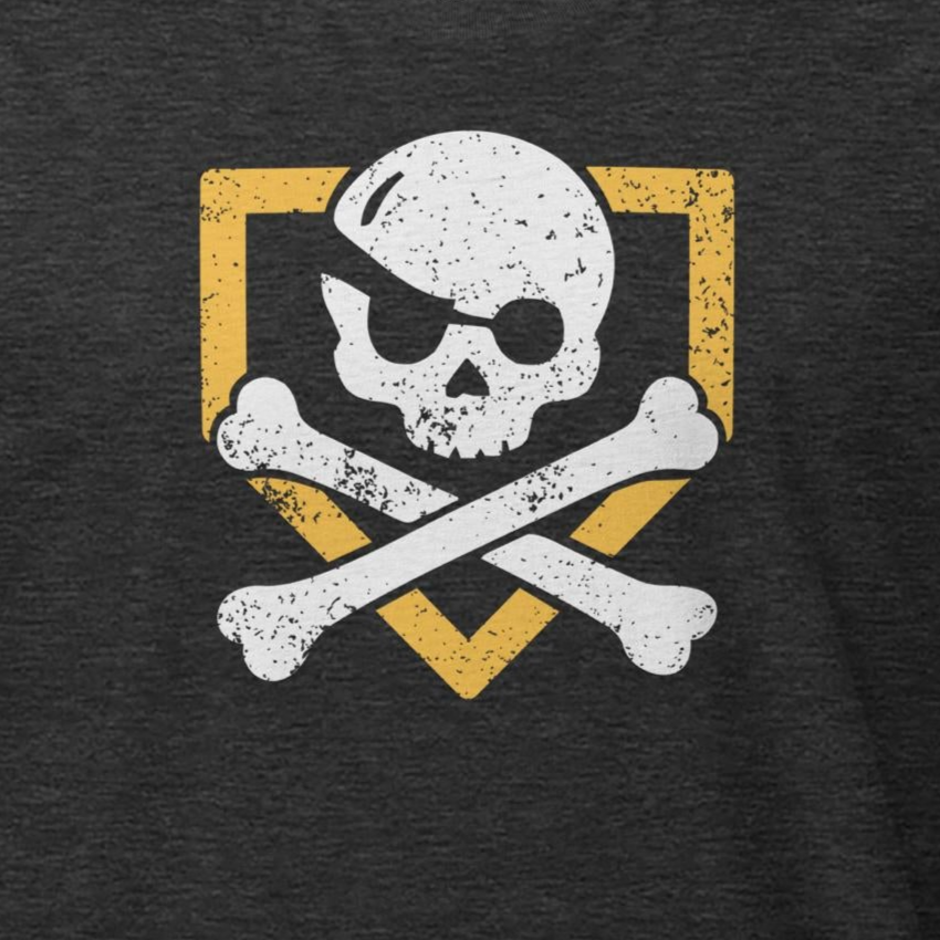 Cross Bones in Plate Outline Tee