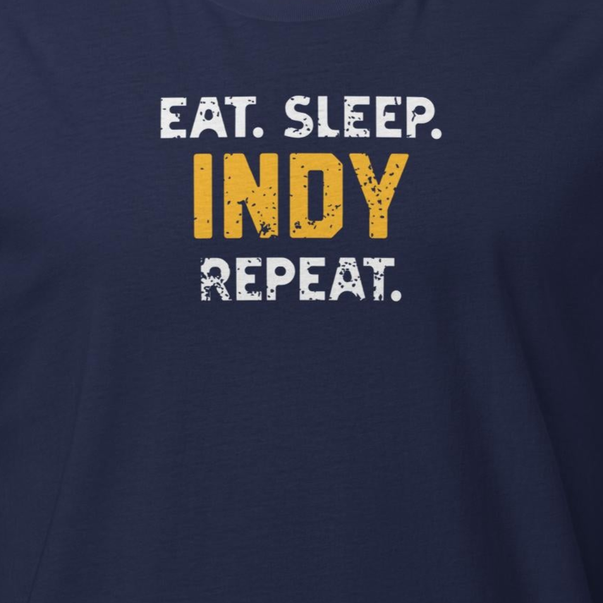 IND Eat Sleep Indy Repeat Tee