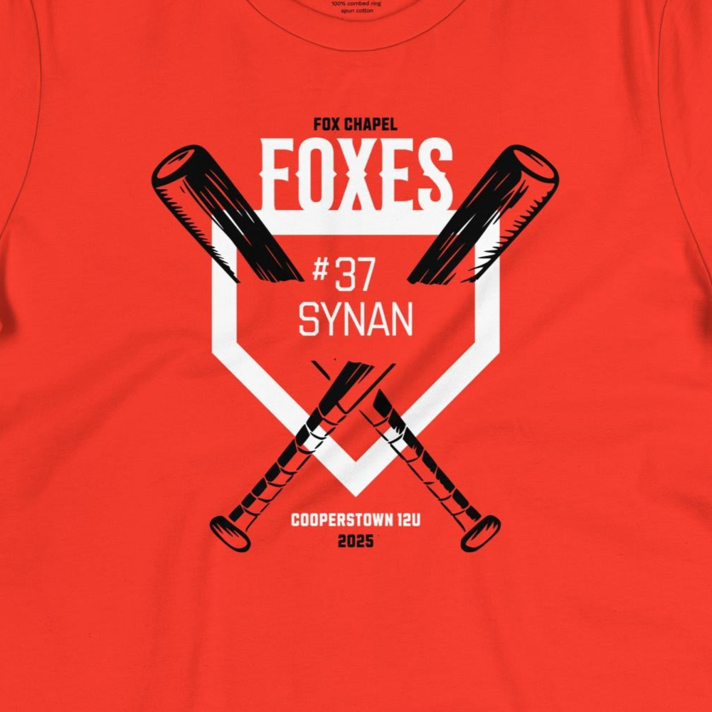 Adult (Ladies' Cut) T-Shirt for Synan #37: 2025 Fox Chapel 12U Cooperstown