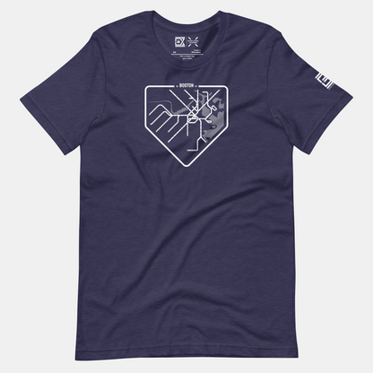 Boston MLB Fan T-Shirt: Map Collection