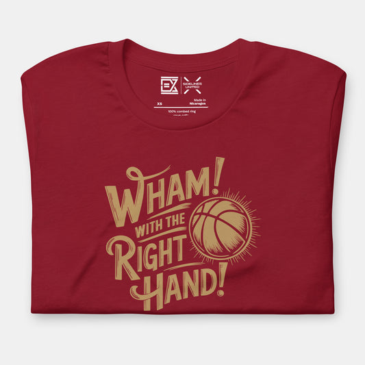 Cleveland NBA Fan T-Shirt: Wham With the Right Hand Graphic