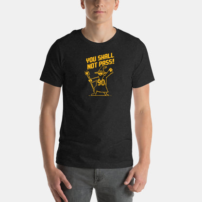 Pittsburgh NFL Fan T-Shirt: You Shall Not Pass 8-Bit Graphic