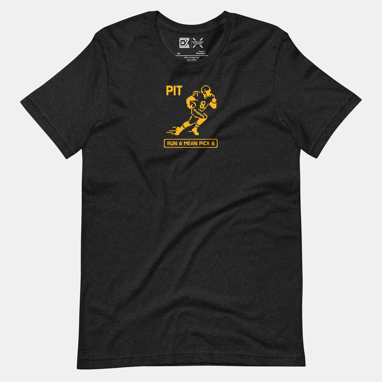 Pittsburgh NFL Fan T-Shirt: Run a Mean Pick 6 Graphic