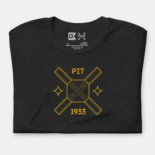 Pittsburgh NFL Fan T-Shirt: Steel Beam X Graphic