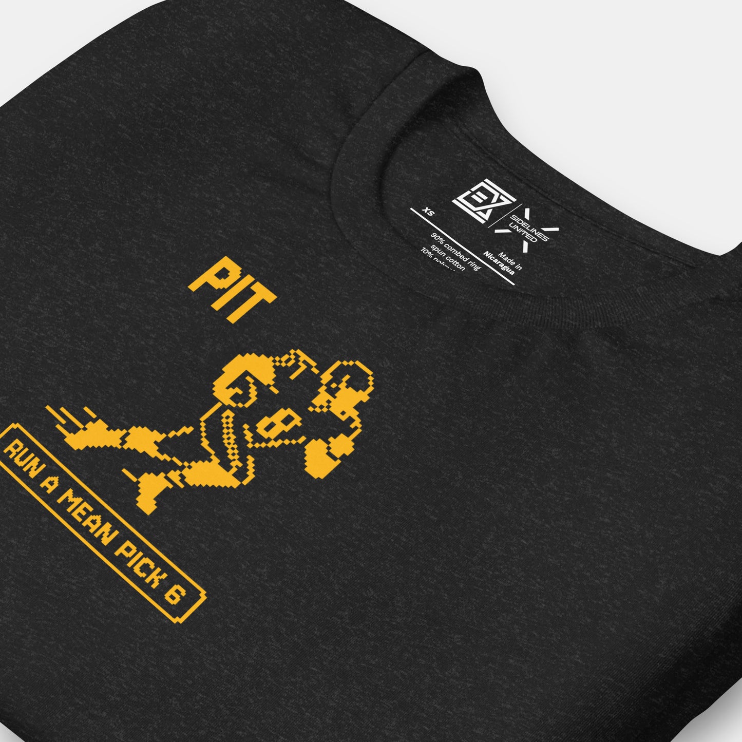 Pittsburgh NFL Fan T-Shirt: Run a Mean Pick 6 Graphic