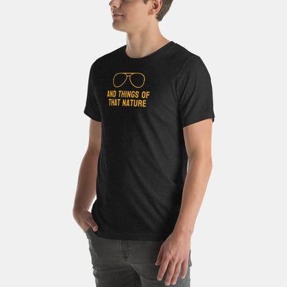 Pittsburgh NFL Fan T-Shirt: And Things of that Nature Tomlin Aviator Graphic