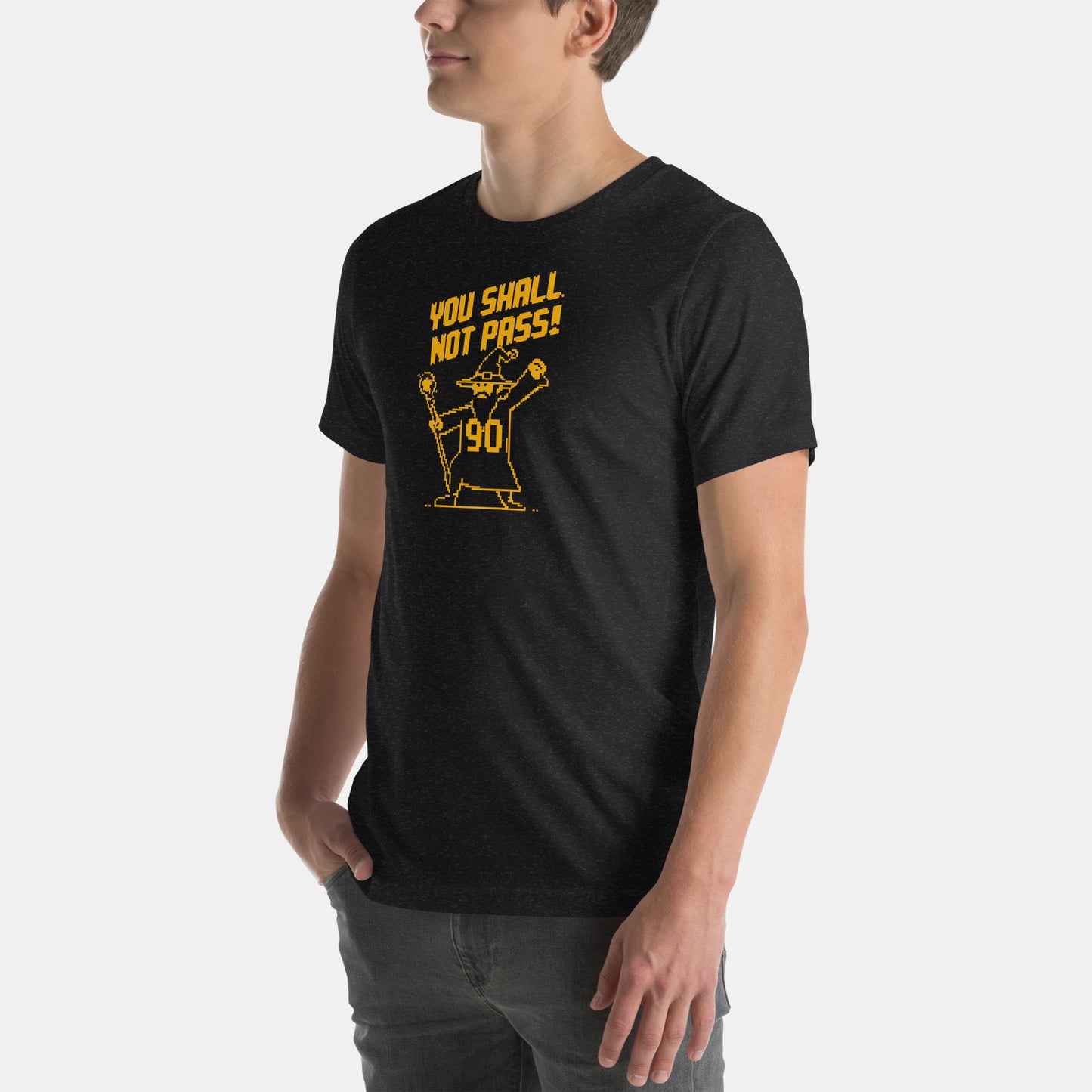 Pittsburgh NFL Fan T-Shirt: You Shall Not Pass 8-Bit Graphic