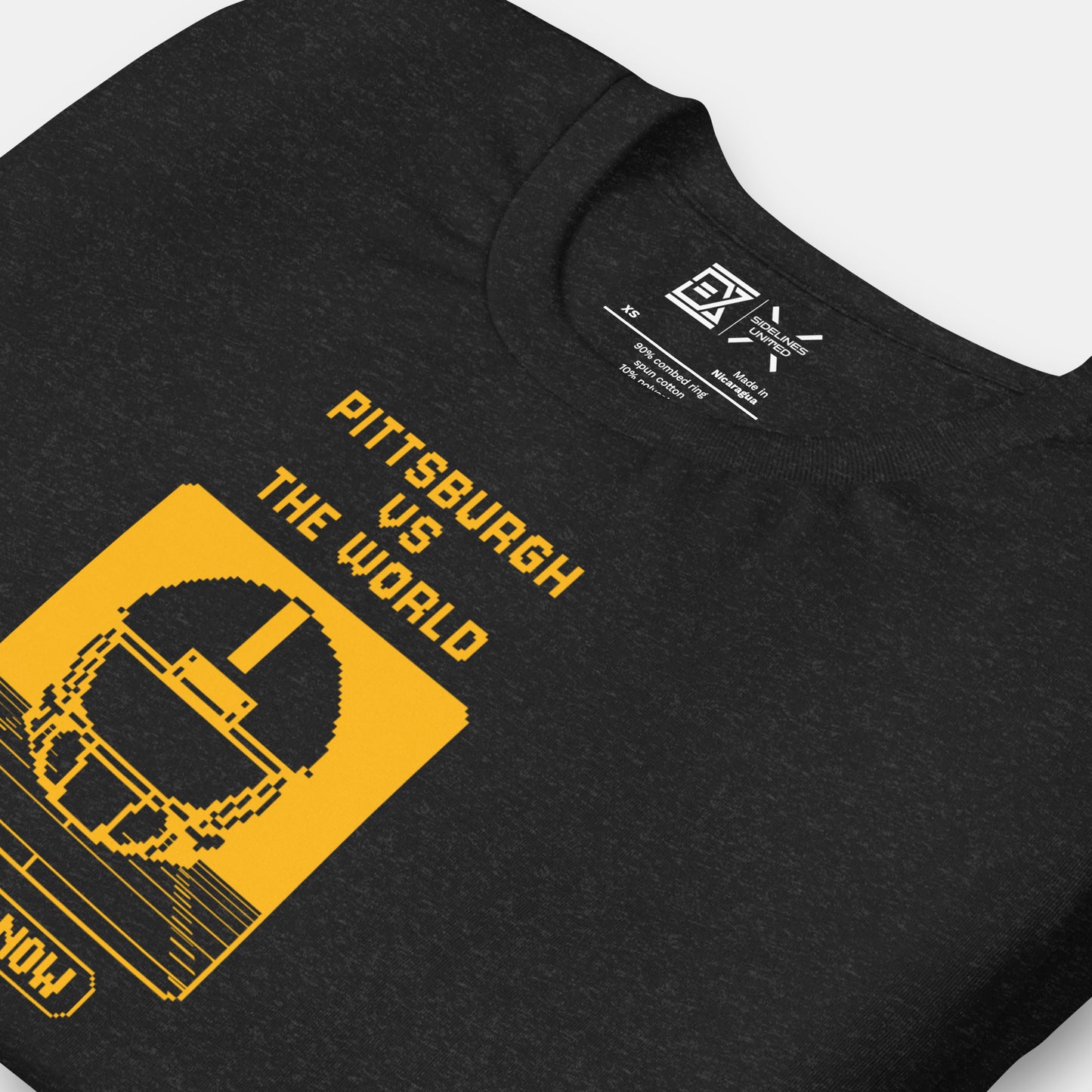 Pittsburgh NFL Fan T-Shirt: Pittsburgh vs the World 8-Bit Graphic