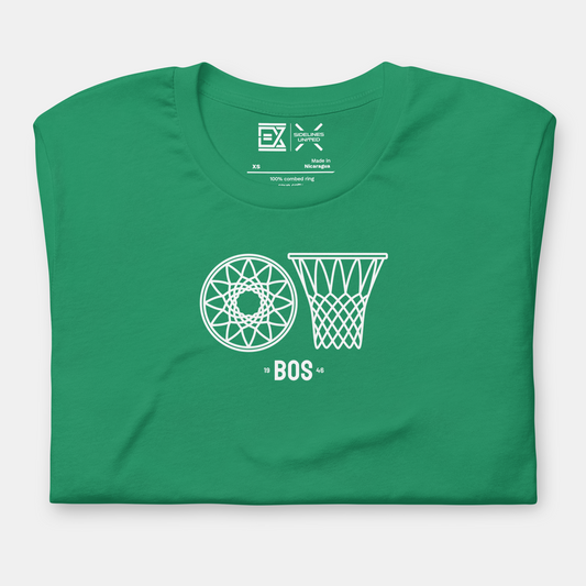 Boston NBA Fan T-Shirt: Rims Graphic