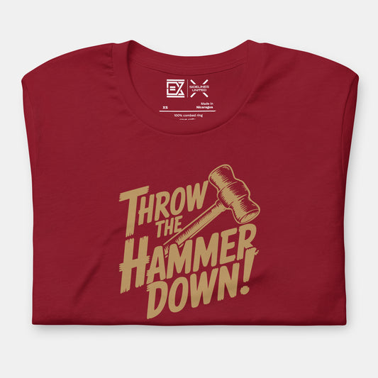 Cleveland NBA Fan T-Shirt: Throw the Hammer Down 1 Graphic