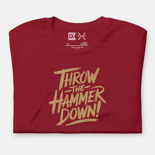 Cleveland NBA Fan T-Shirt: Throw the Hammer Down 2 Graphic