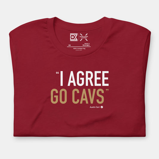 Cleveland NBA Fan T-Shirt: I Agree Go Cavs 2 Graphic