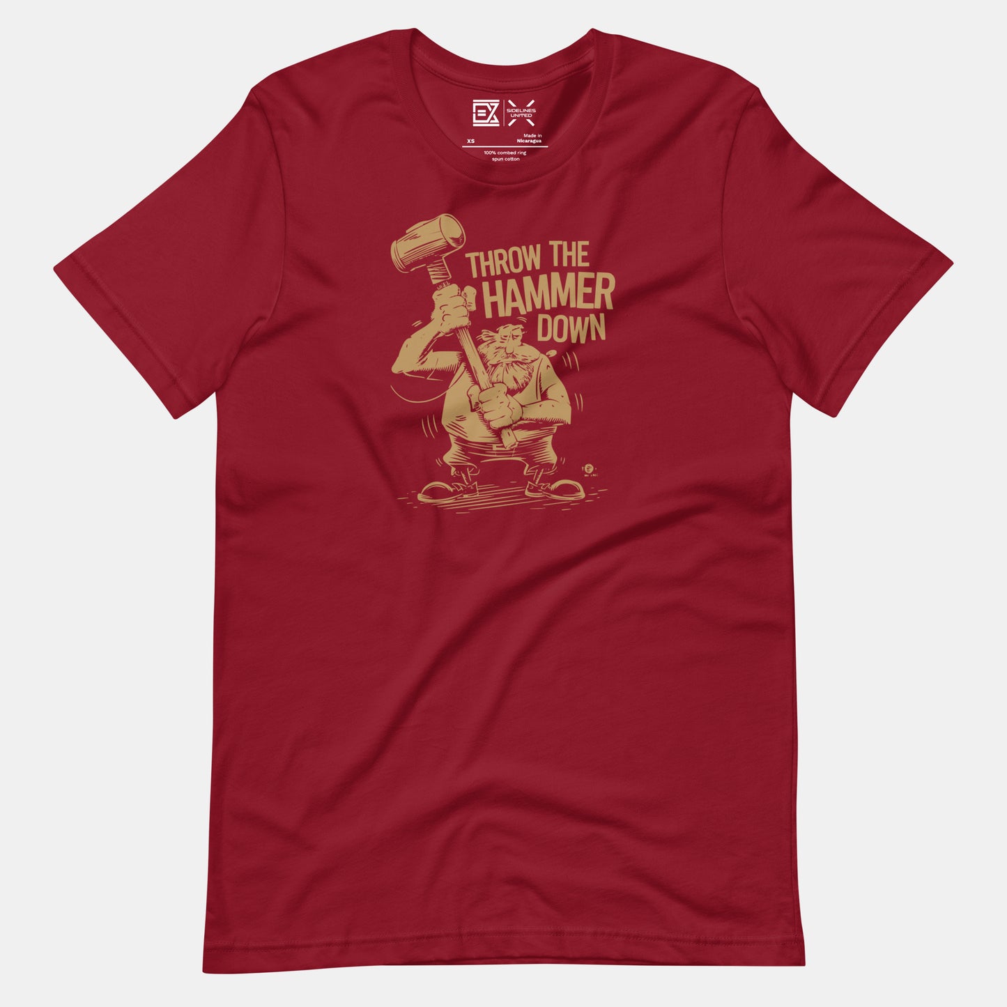 Cleveland NBA Fan T-Shirt: Throw the Hammer Down 3 Graphic