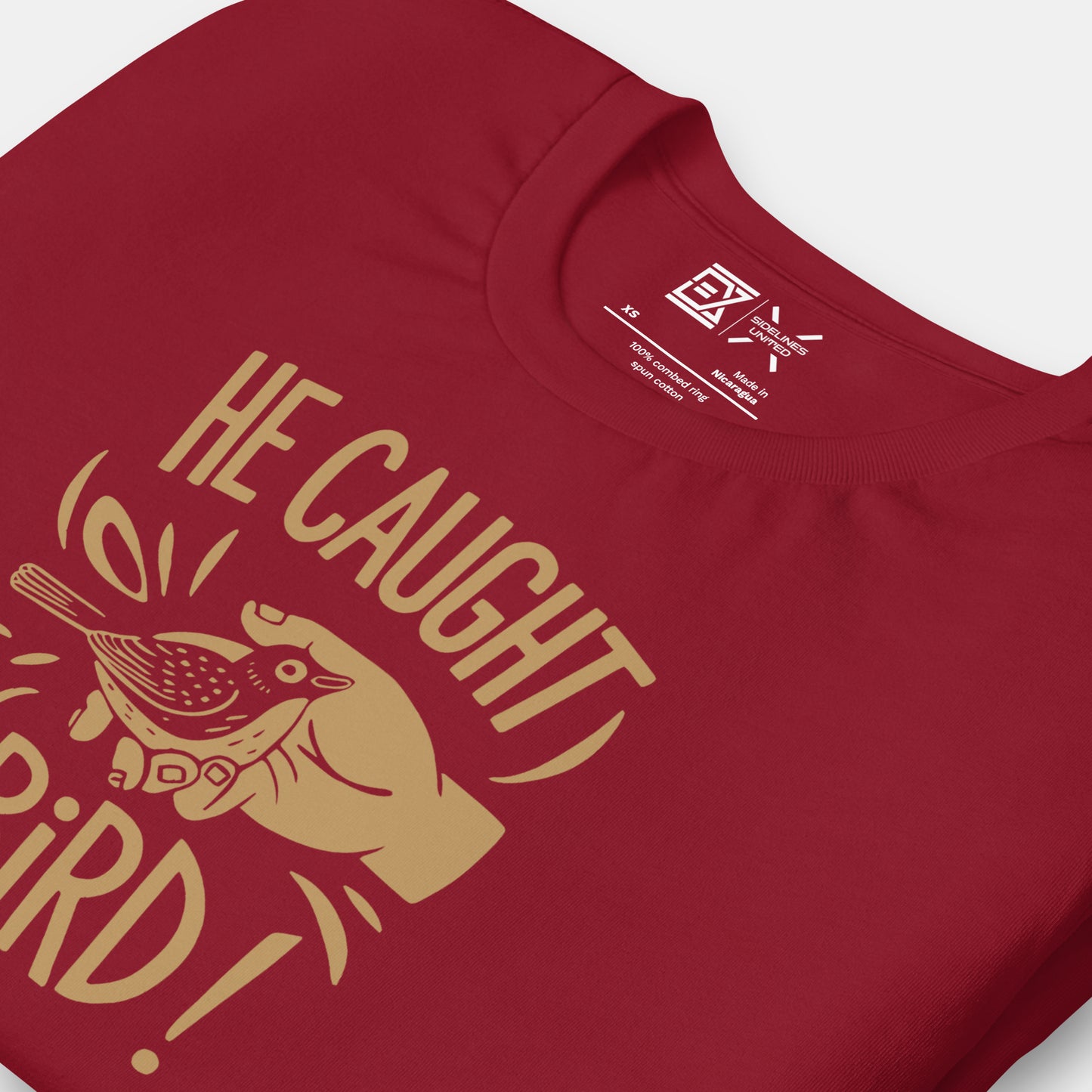 Cleveland NBA Fan T-Shirt: Caught a Bird 2 Graphic