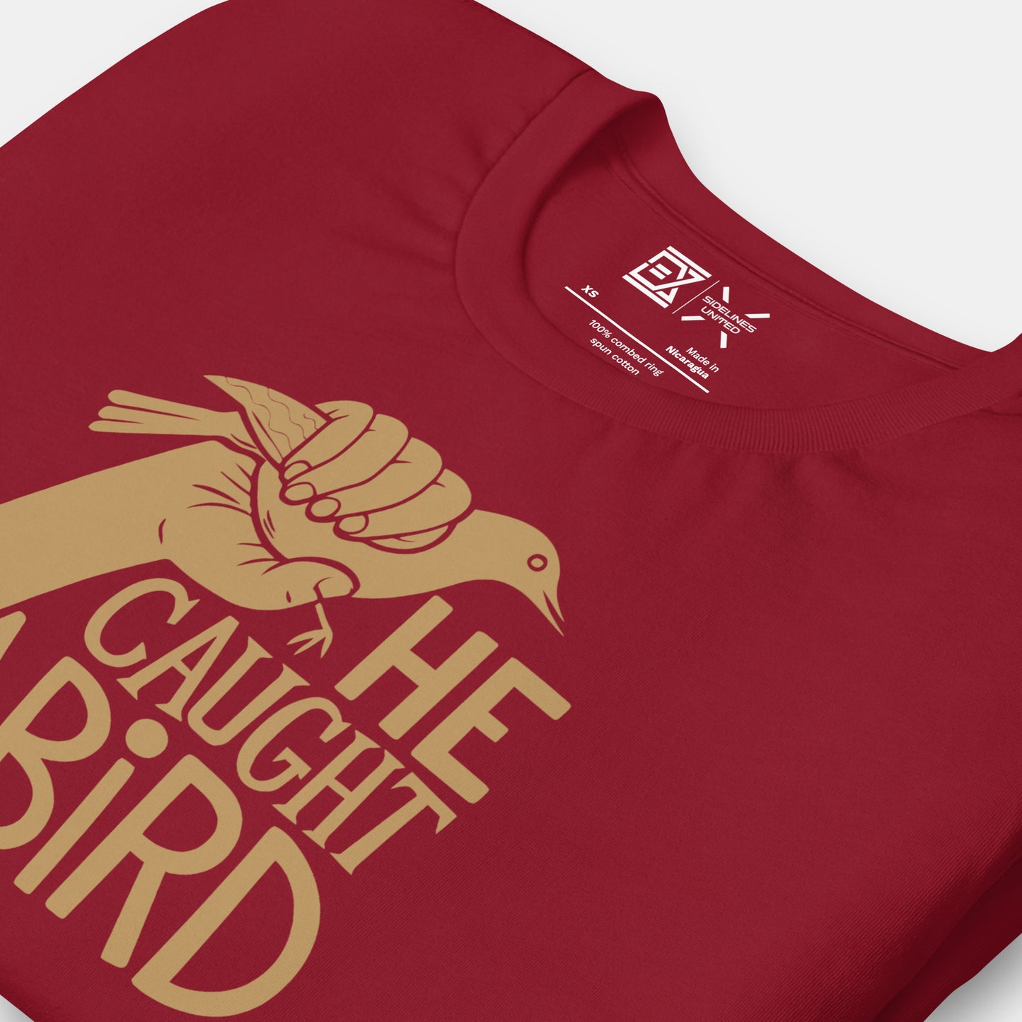 Cleveland NBA Fan T-Shirt: Caught a Bird 1 Graphic