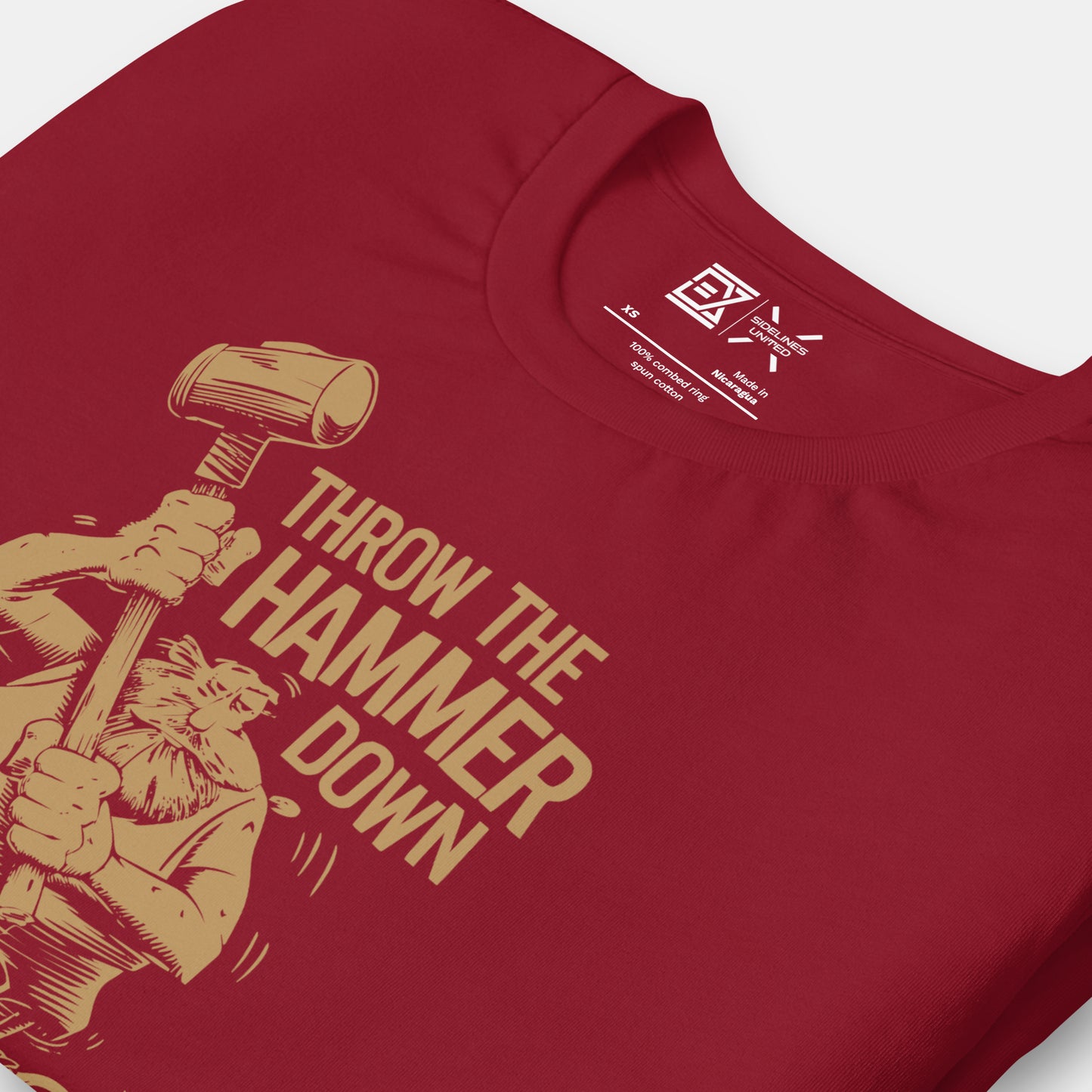 Cleveland NBA Fan T-Shirt: Throw the Hammer Down 3 Graphic