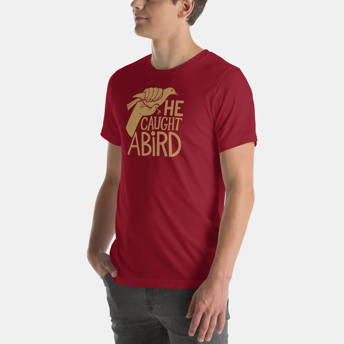 Cleveland NBA Fan T-Shirt: Caught a Bird 1 Graphic