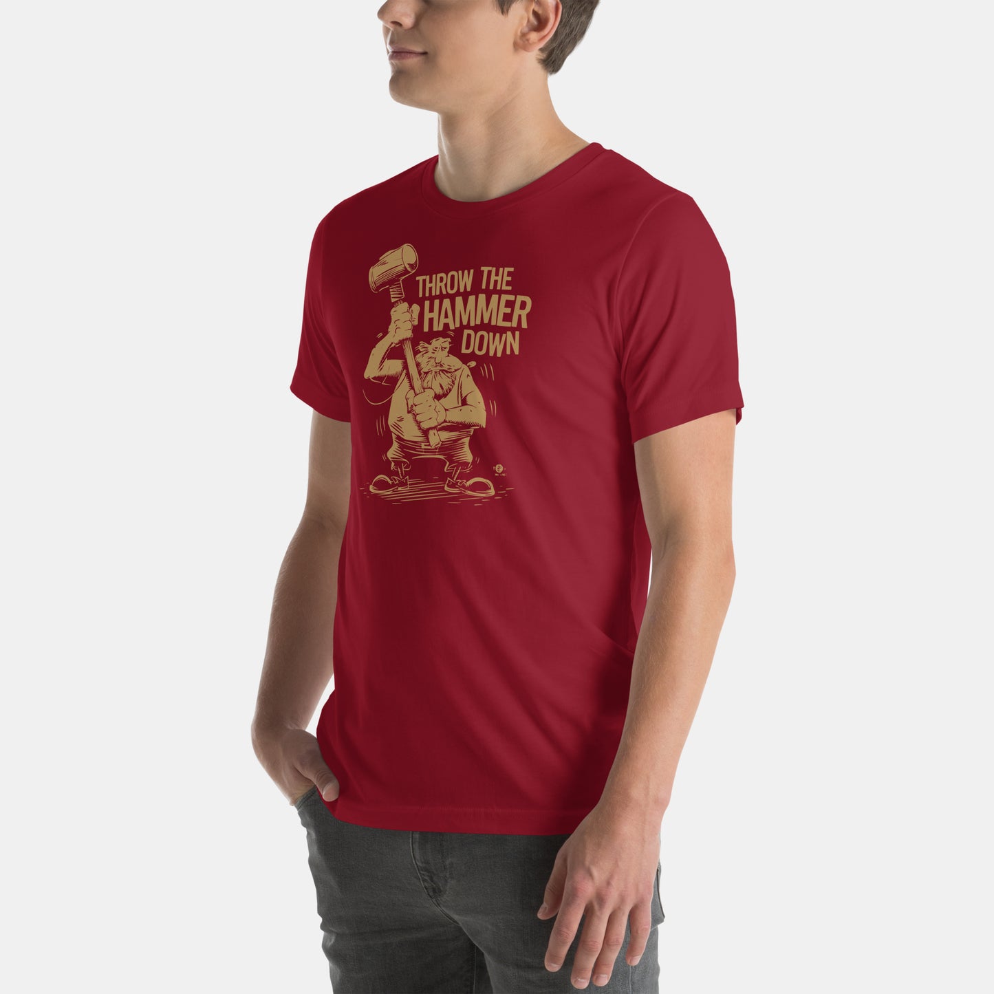 Cleveland NBA Fan T-Shirt: Throw the Hammer Down 3 Graphic