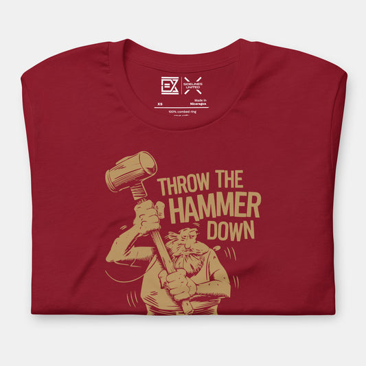 Cleveland NBA Fan T-Shirt: Throw the Hammer Down 3 Graphic