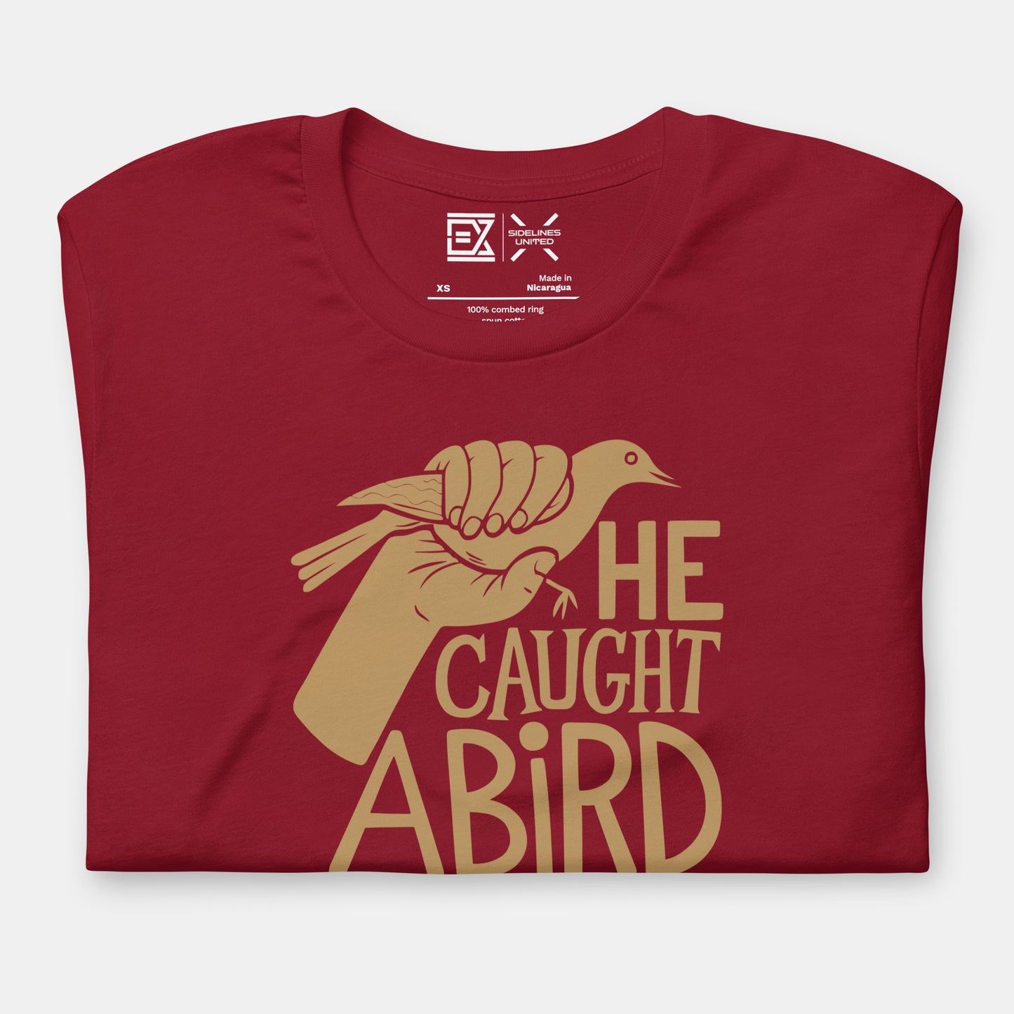 Cleveland NBA Fan T-Shirt: Caught a Bird 1 Graphic