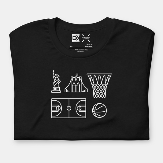 NYC NBA Fan T-Shirt: Icons Graphic