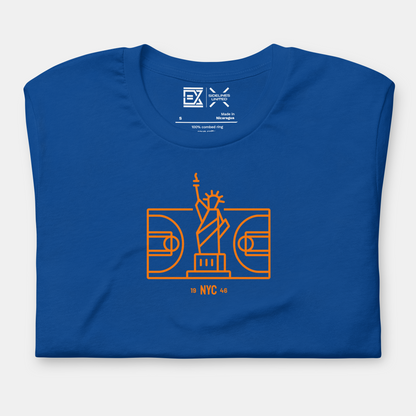 NYC NBA Fan T-Shirt: Court Graphic