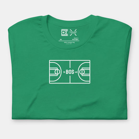 Boston NBA Fan T-Shirt: Court Graphic