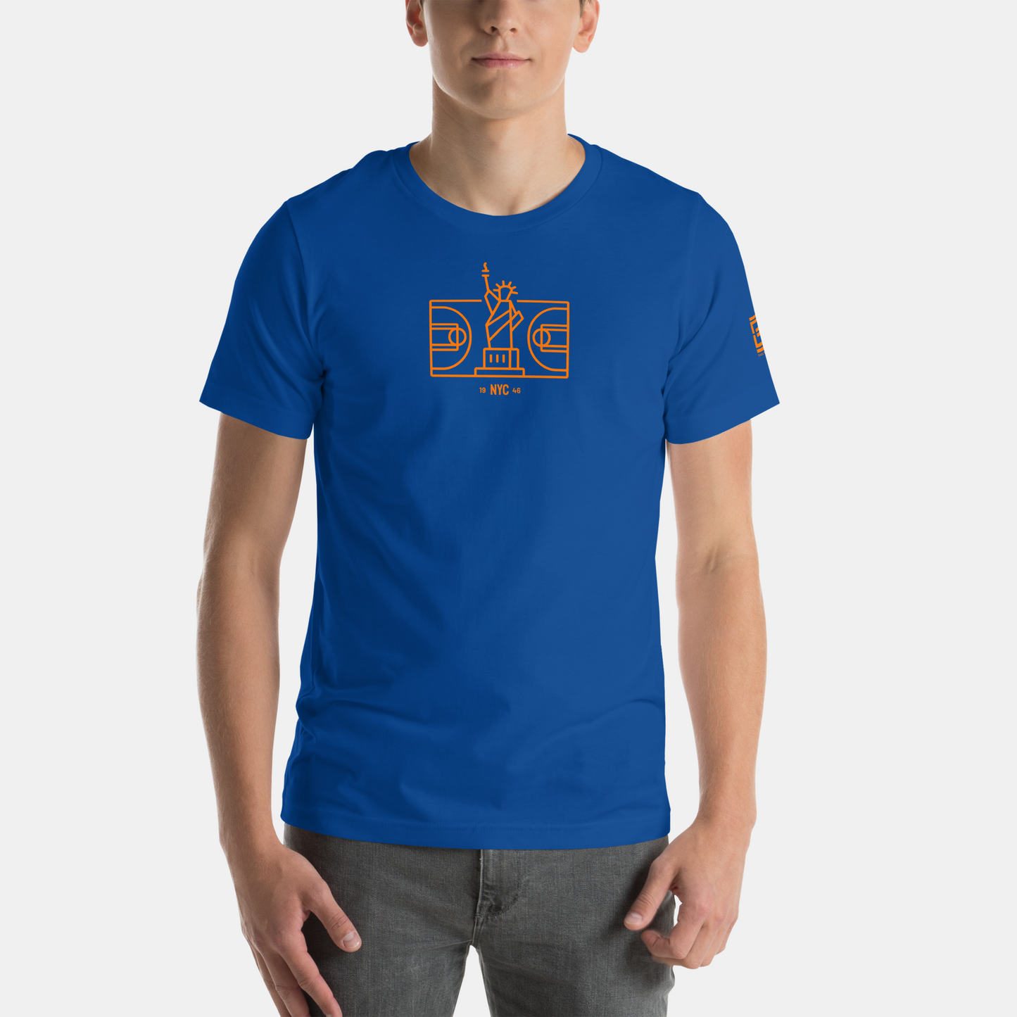 NYC NBA Fan T-Shirt: Court Graphic