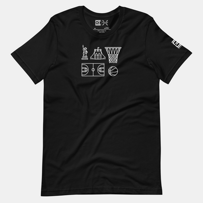 NYC NBA Fan T-Shirt: Icons Graphic