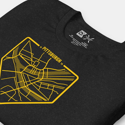 Pittsburgh MLB Fan T-Shirt: Map Collection