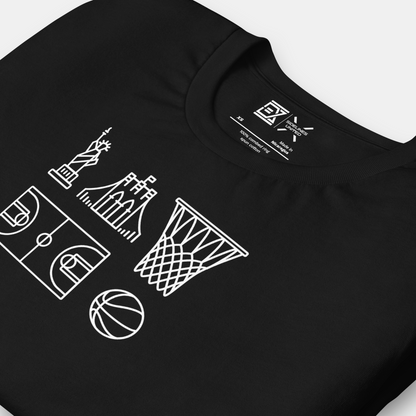 NYC NBA Fan T-Shirt: Icons Graphic