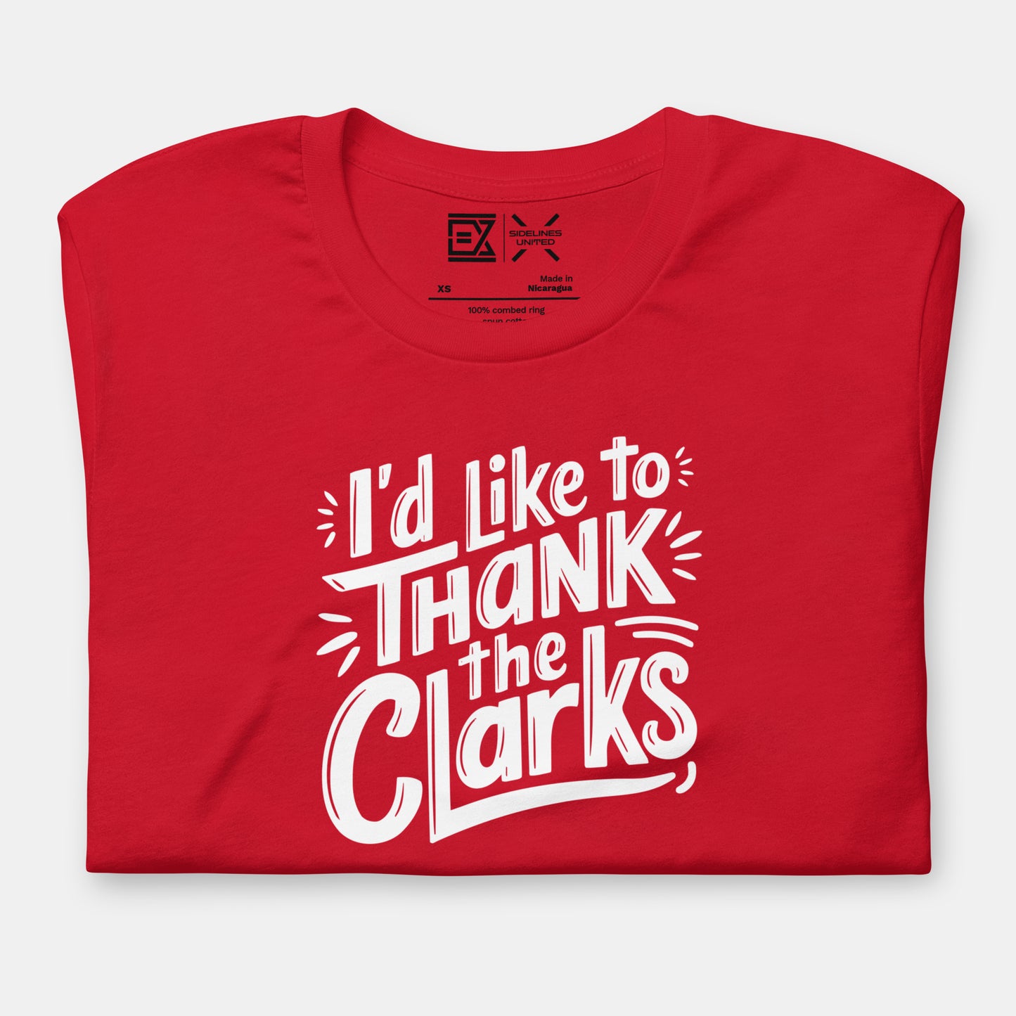 Kansas City NFL Fan T-Shirt: Thank the Clarks Graphic