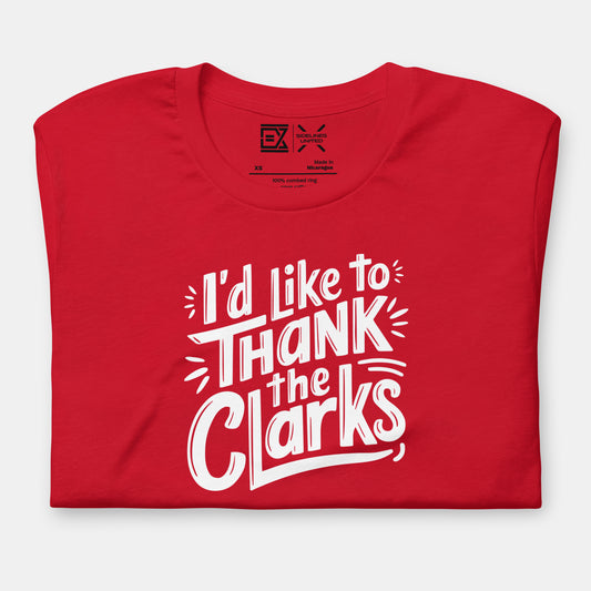 Kansas City NFL Fan T-Shirt: Thank the Clarks Graphic