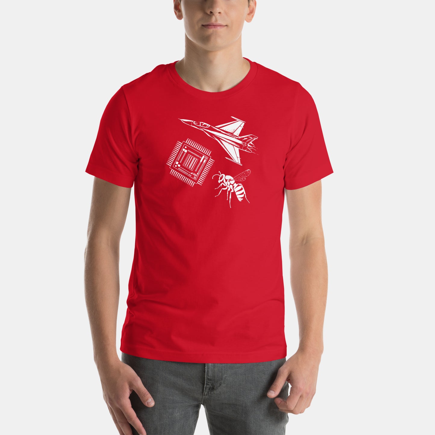 Kansas City NFL Fan T-Shirt: Jet Chip Wasp Graphic