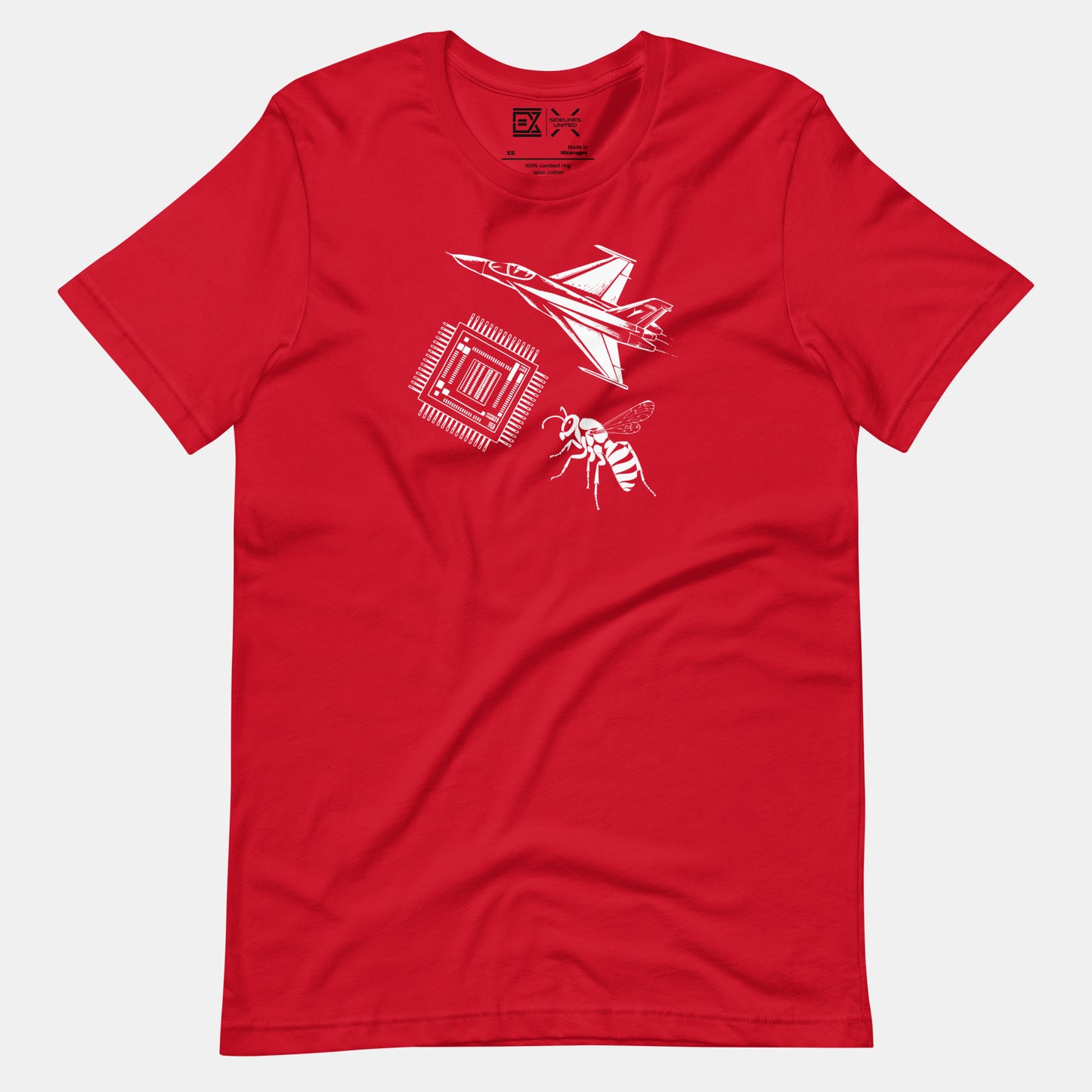 Kansas City NFL Fan T-Shirt: Jet Chip Wasp Graphic