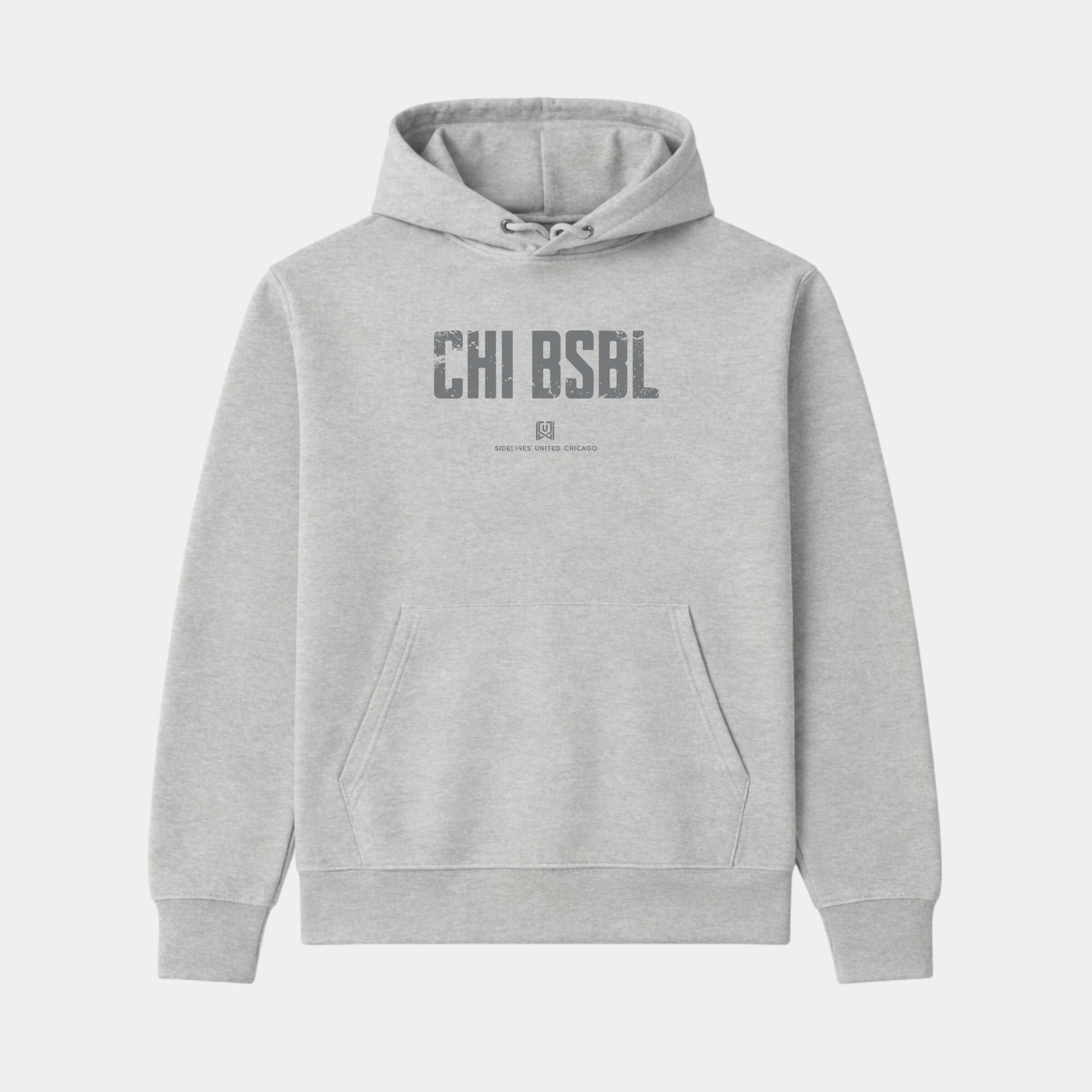 CHI BSBL Grey Hoodie