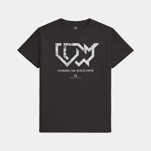 BOS 1776 Baseball Black Tee