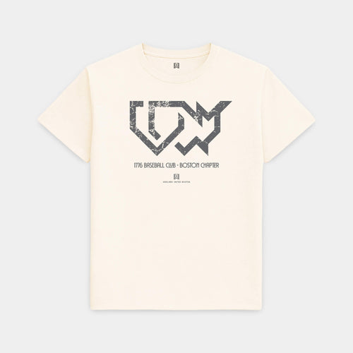 BOS 1776 Baseball Club Vintage White Tee