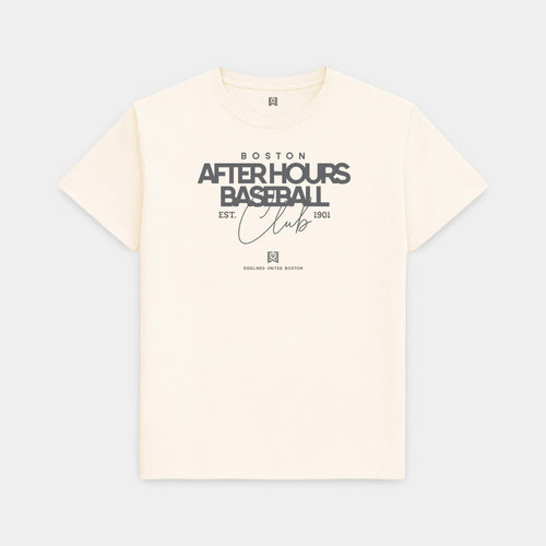 BOS After Hours Baseball Vintage White Tee