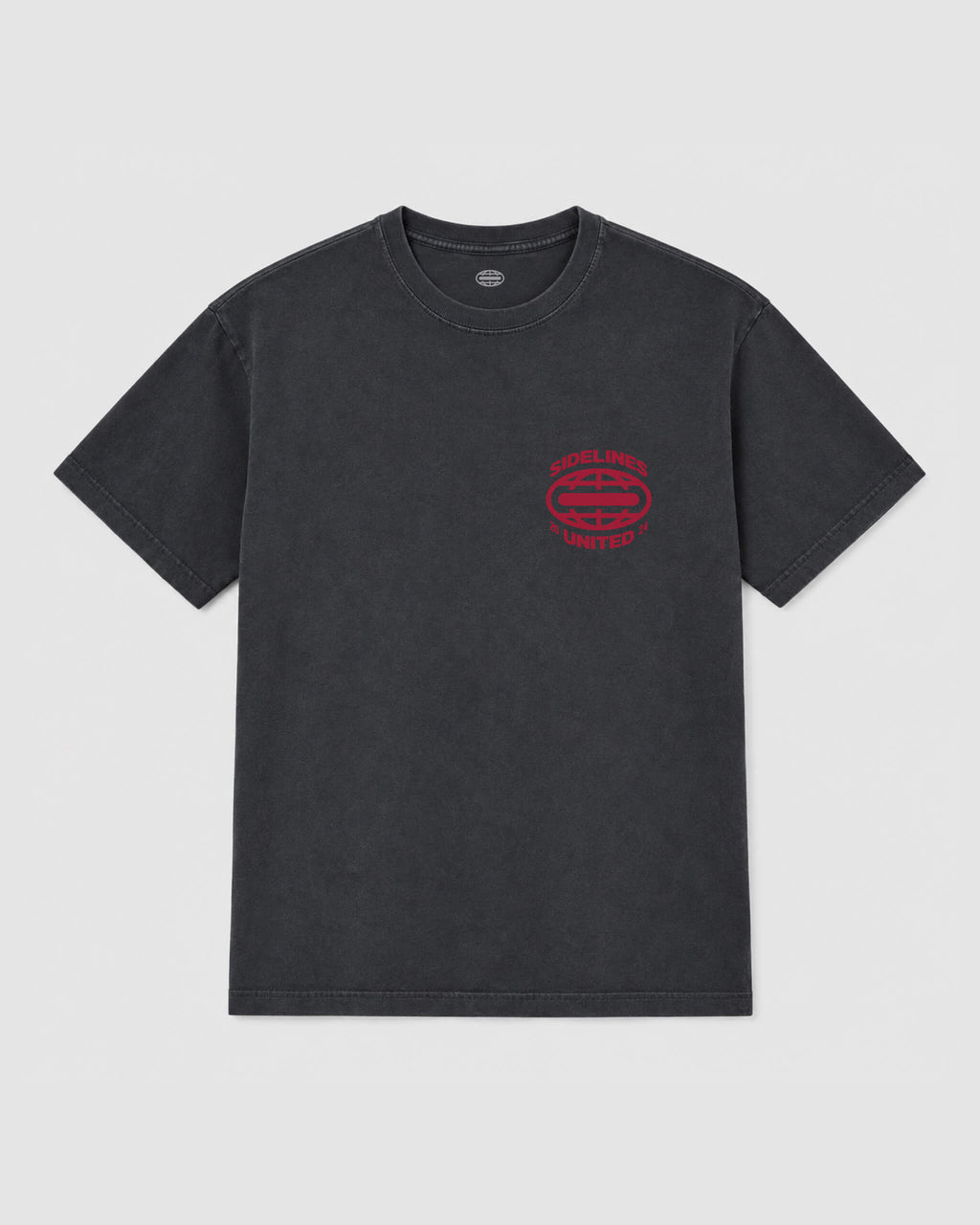 Washed Black / Red — flatlay — FRONT — id-7ZDLXAP