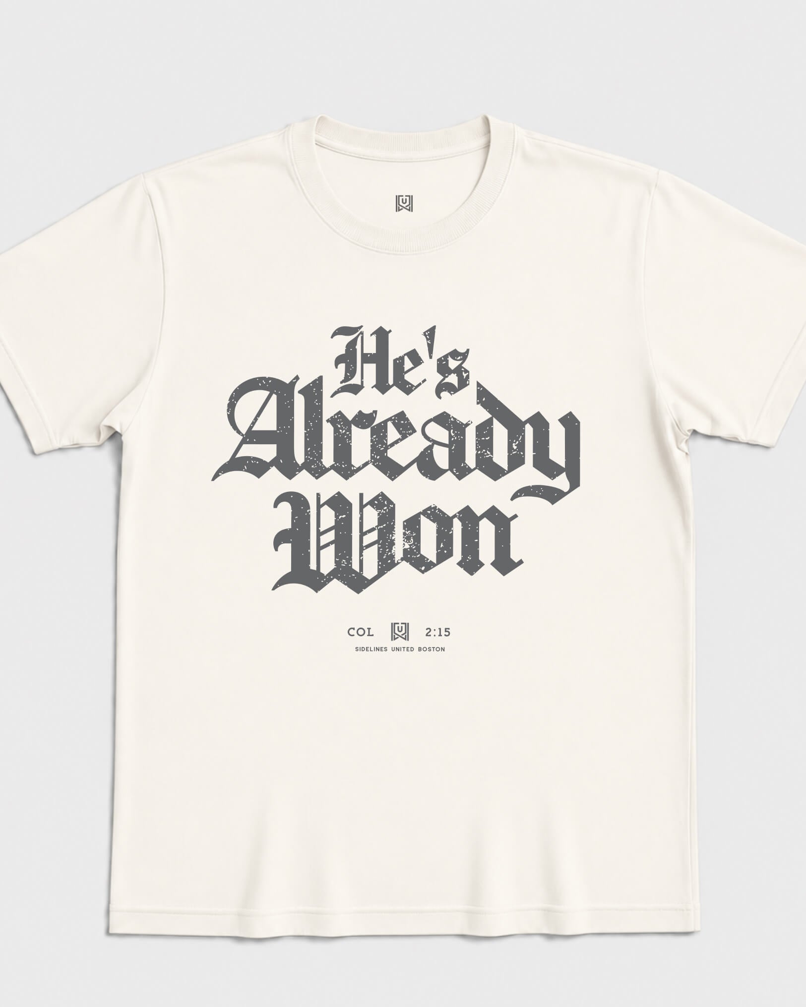 BOS Already Won Tee - Vintage White - Flatlay