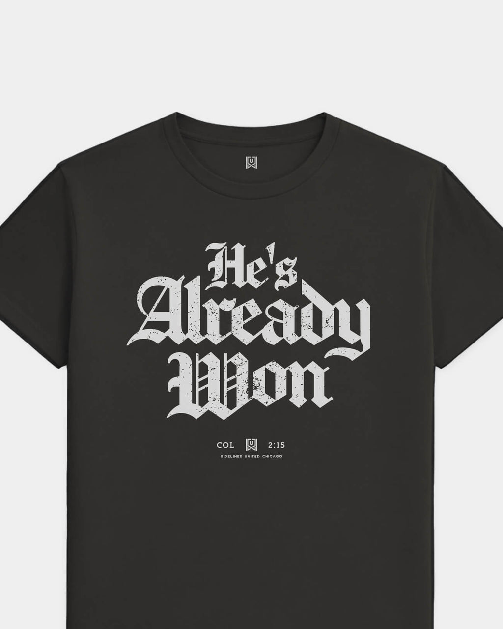 CHI Already Won Tee - Washed Black / White - Flatlay