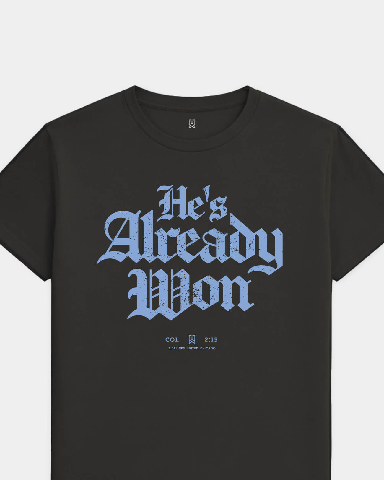 CHI Already Won Tee - Washed Black / Blue - Flatlay