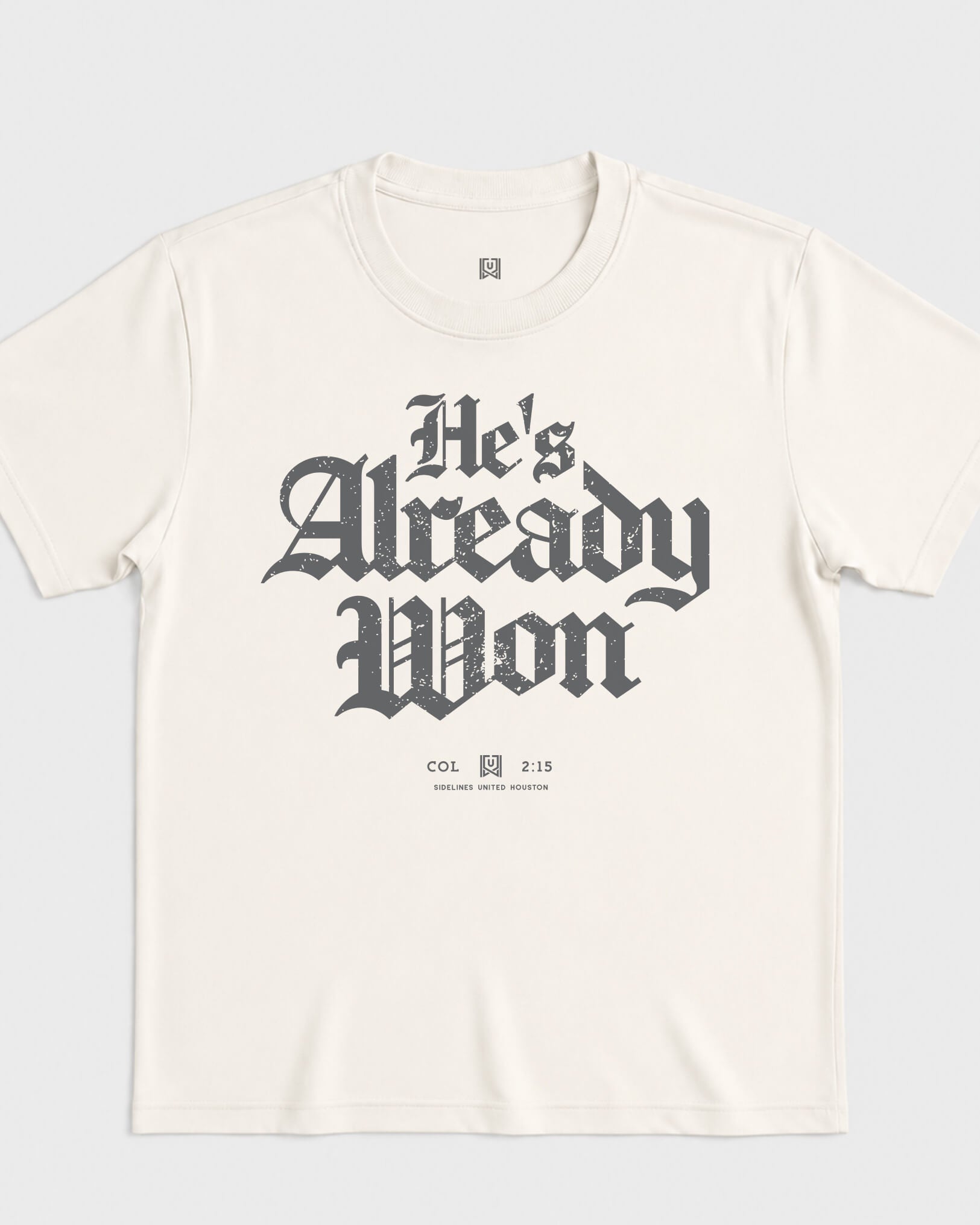 HOU Already Won Tee - Vintage White - Flatlay